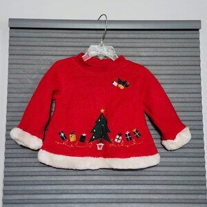 Little Lindsey vintage xmas top size 18 month